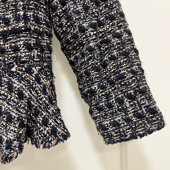 Rebecca Taylor Multi Tweed Peplum Zip Jacket - Picture 9 of 12